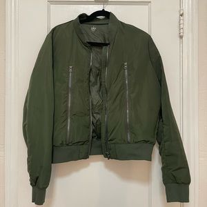 Barely worn, Alo Yoga bomber jacket